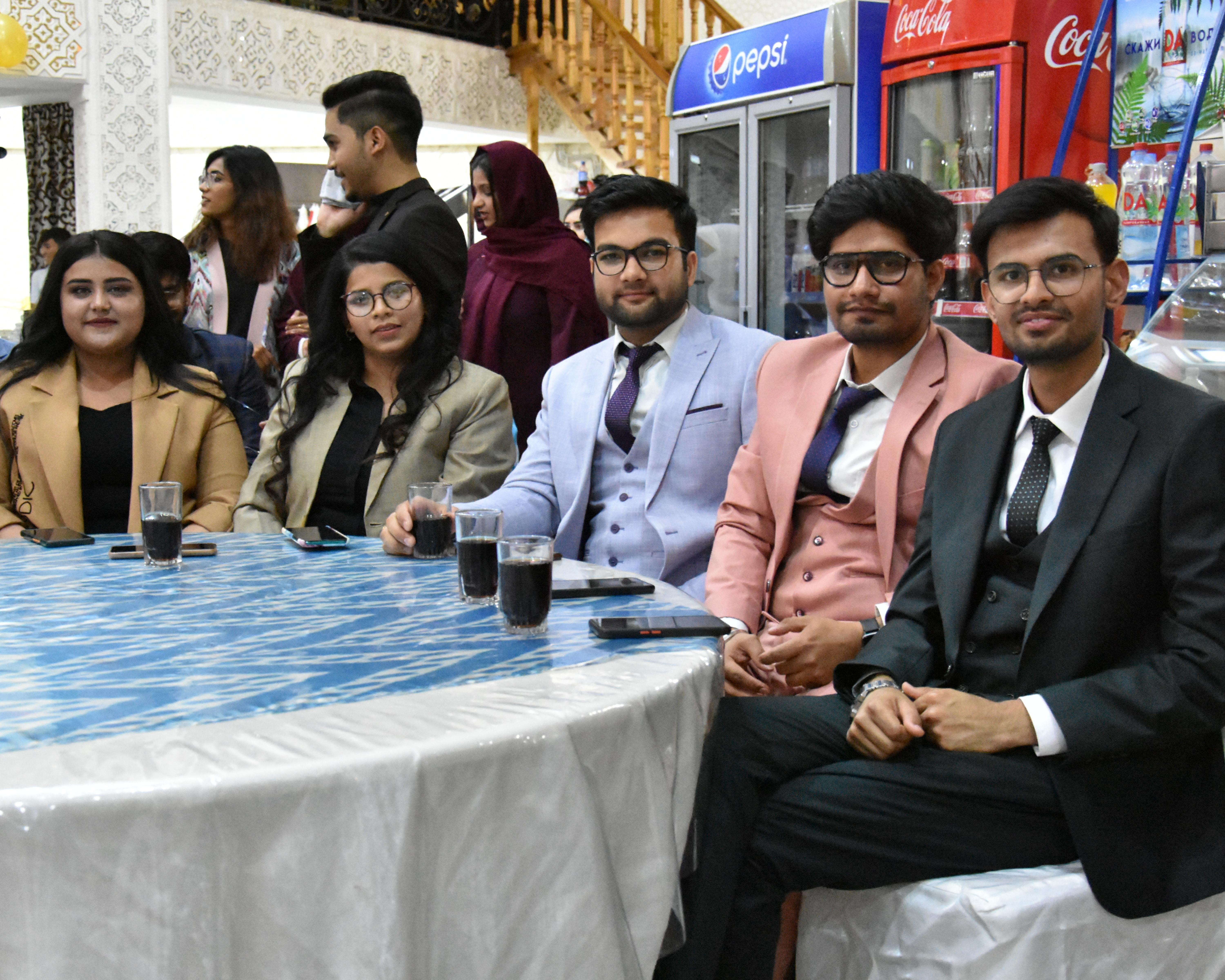 Students Enjoying after graduation in Peoplehive Cafe Uzbekistan